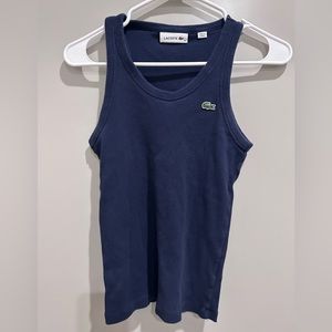 Lacoste navy tank top
